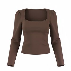 Elegant Brown Women's Top